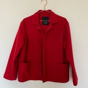 Assembly red wool jacket